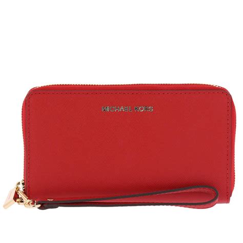 michael kors wallet on a chain red|vanilla Michael Kors Wallet.